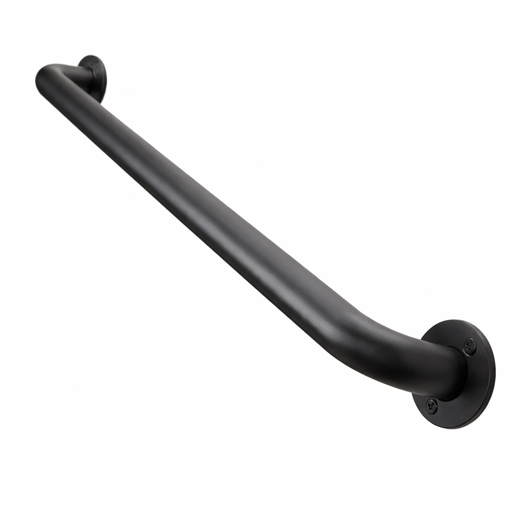 Steel Handrail – Wall Mounted – 1.5 Round – Grab Bar Return
