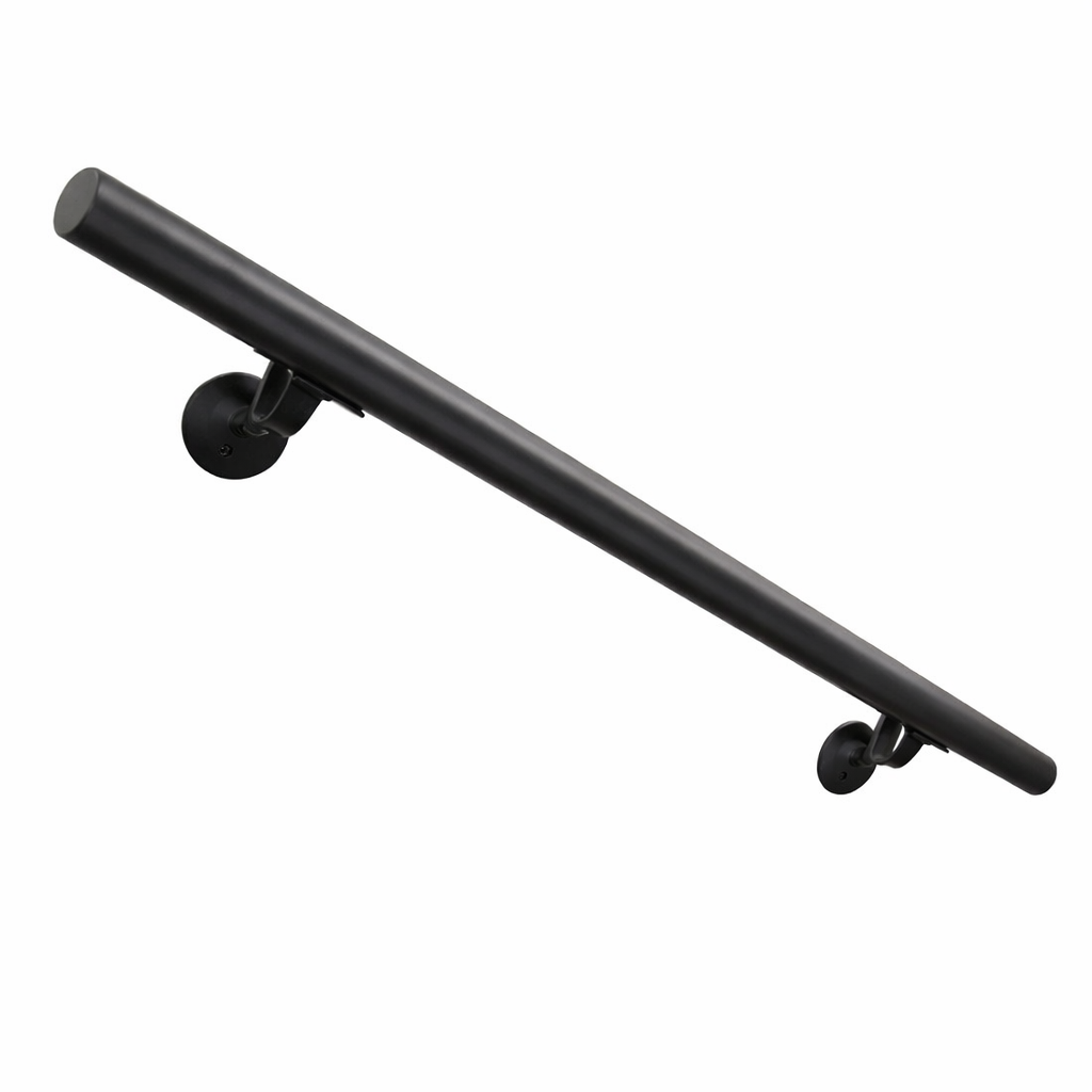 Steel Handrail – Wall Mounted – 1.5 Round – Straight Cut