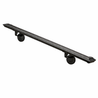 Wrought Iron Handrail – Wall Mounted – 2x1 – Square Wall Return – Molded